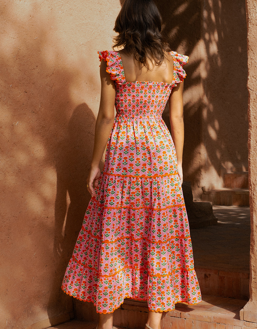 Pink City Prints Marigold Buta Jessica Dress