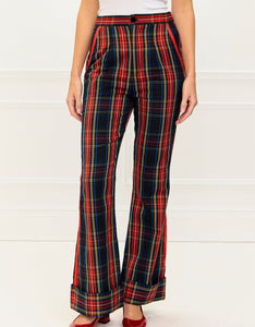 Pink City Prints Midnight Tartan Romy Trousers