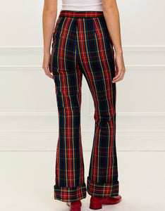 Pink City Prints Midnight Tartan Romy Trousers
