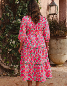 Pink City Prints Neon Poppy Marina Dress