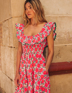 Pink City Prints Neon Poppy Susie Dress