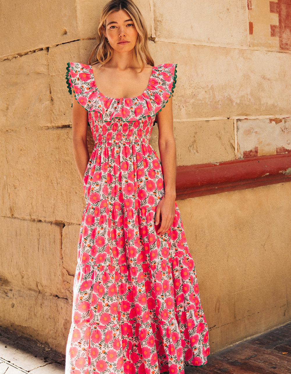 Pink City Prints Neon Poppy Susie Dress