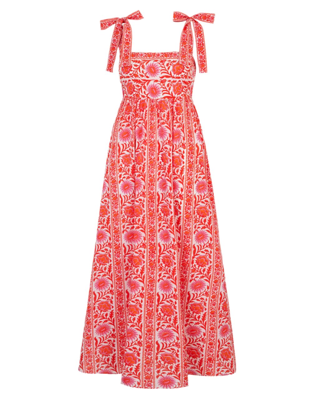 Pink City Prints Sunset Border Mykonos Dress