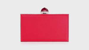 Skylar Satin Handbag in Crimson