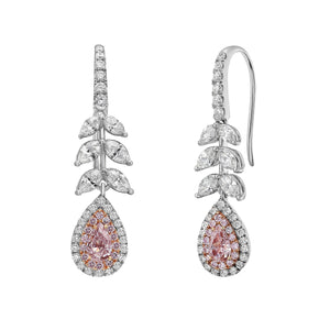 Ravena Pink Diamond Earrings - High Jewelry - RUCHI New York