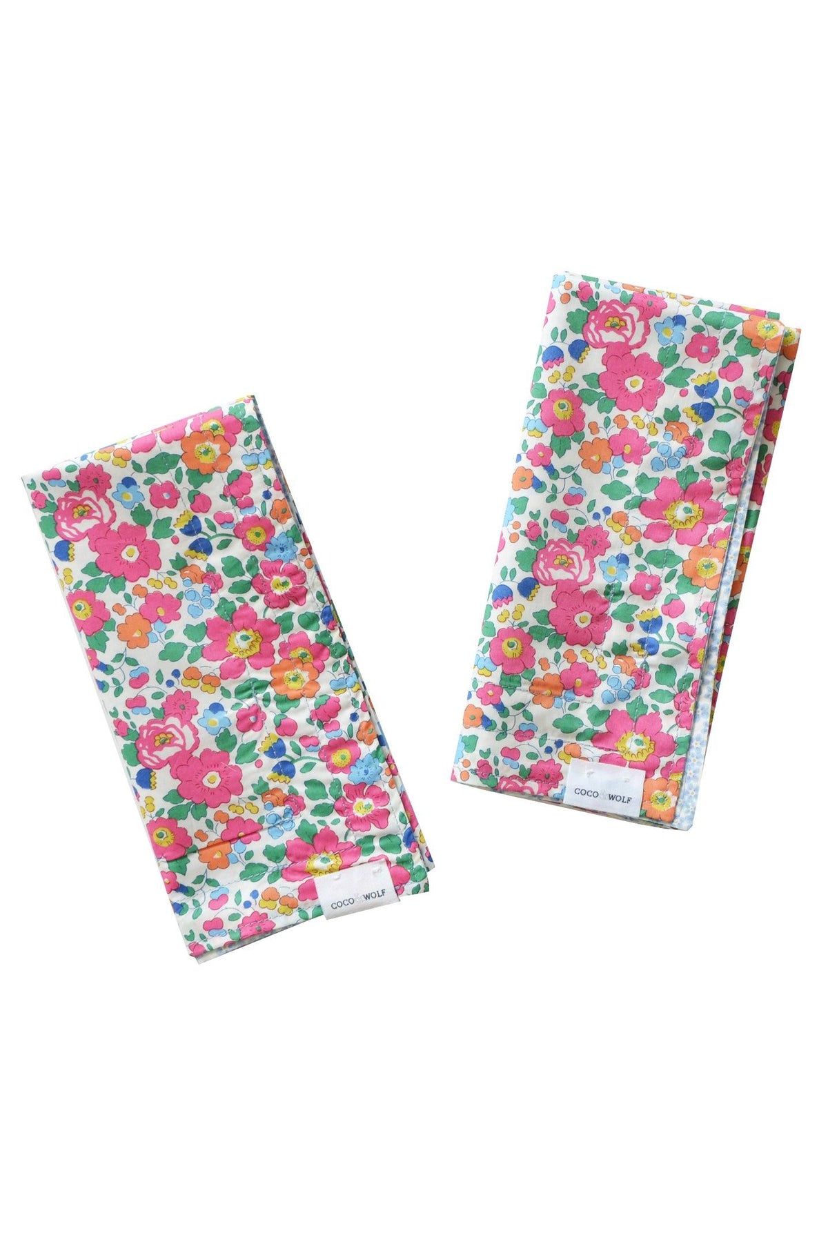 Reversible Stitch Napkin Set made with Liberty Fabric BETSY & DITSY DOT - Coco & Wolf