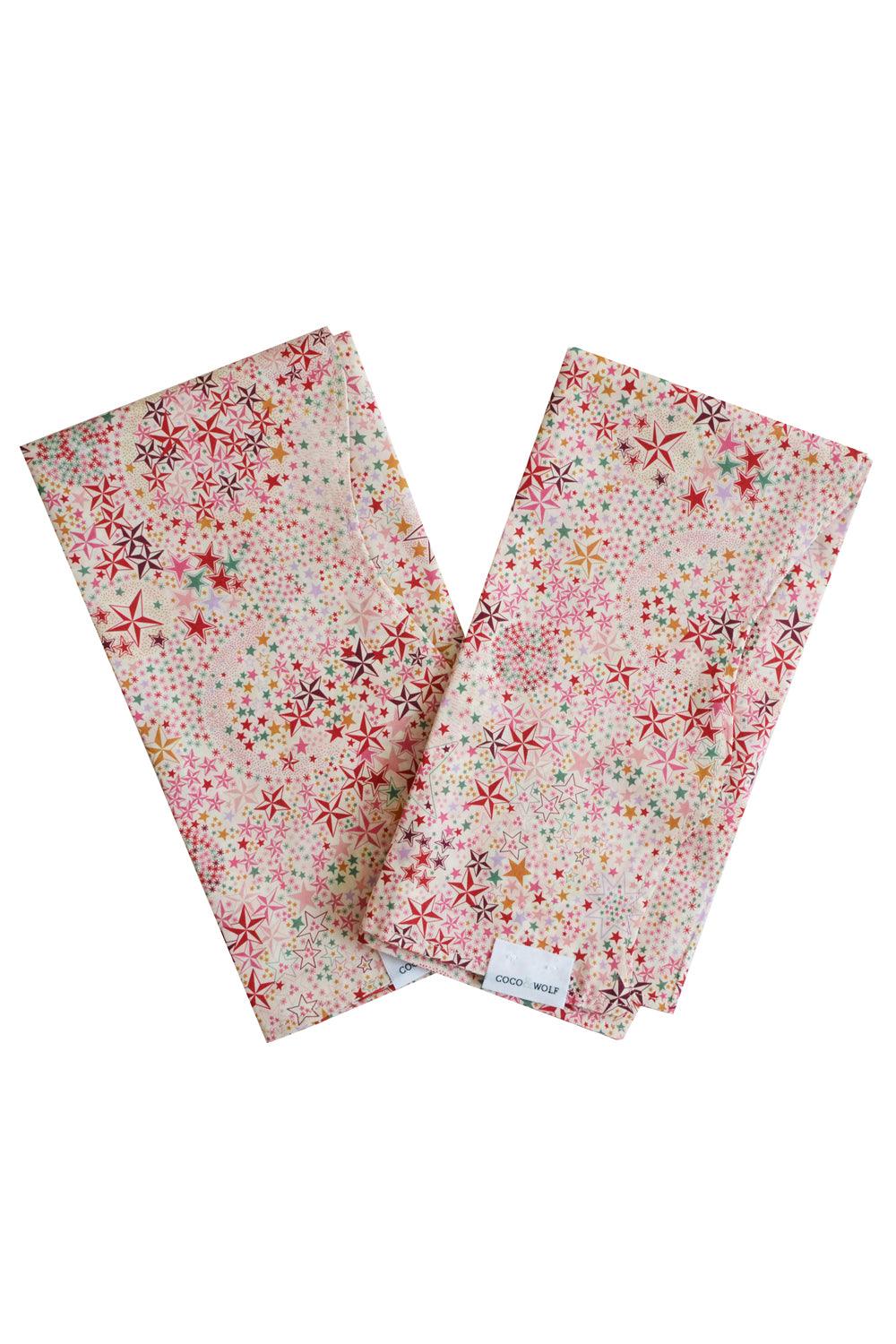 Reversible Wavy Napkin Set made with Liberty Fabric ADELAJDA'S WISH & WILTSHIRE STAR - Coco & Wolf