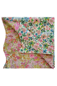 Reversible Wavy Napkin Set made with Liberty Fabric DREAMS OF SUMMER - Coco & Wolf