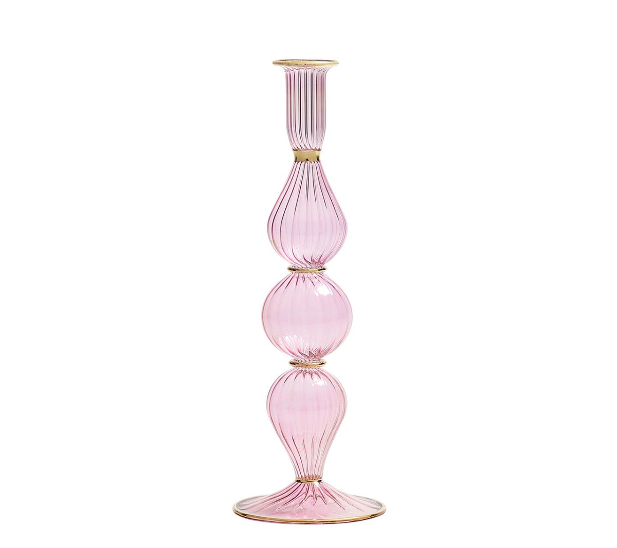 Kim Seybert, Inc.Ripple Candle Holder in PinkHome Decor