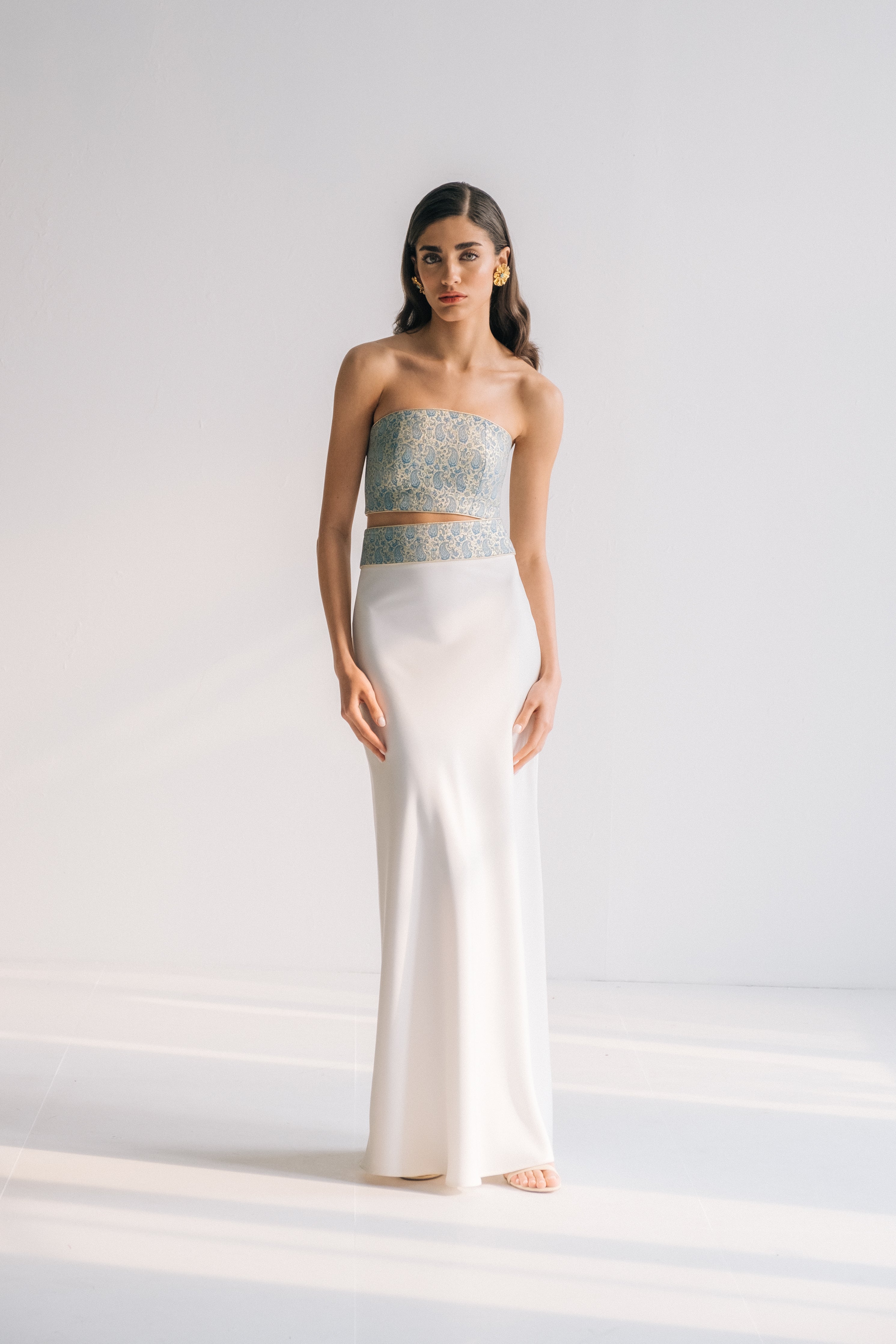 OTM Exclusive: Silk Avin Maxi Slip Skirt in Ivory