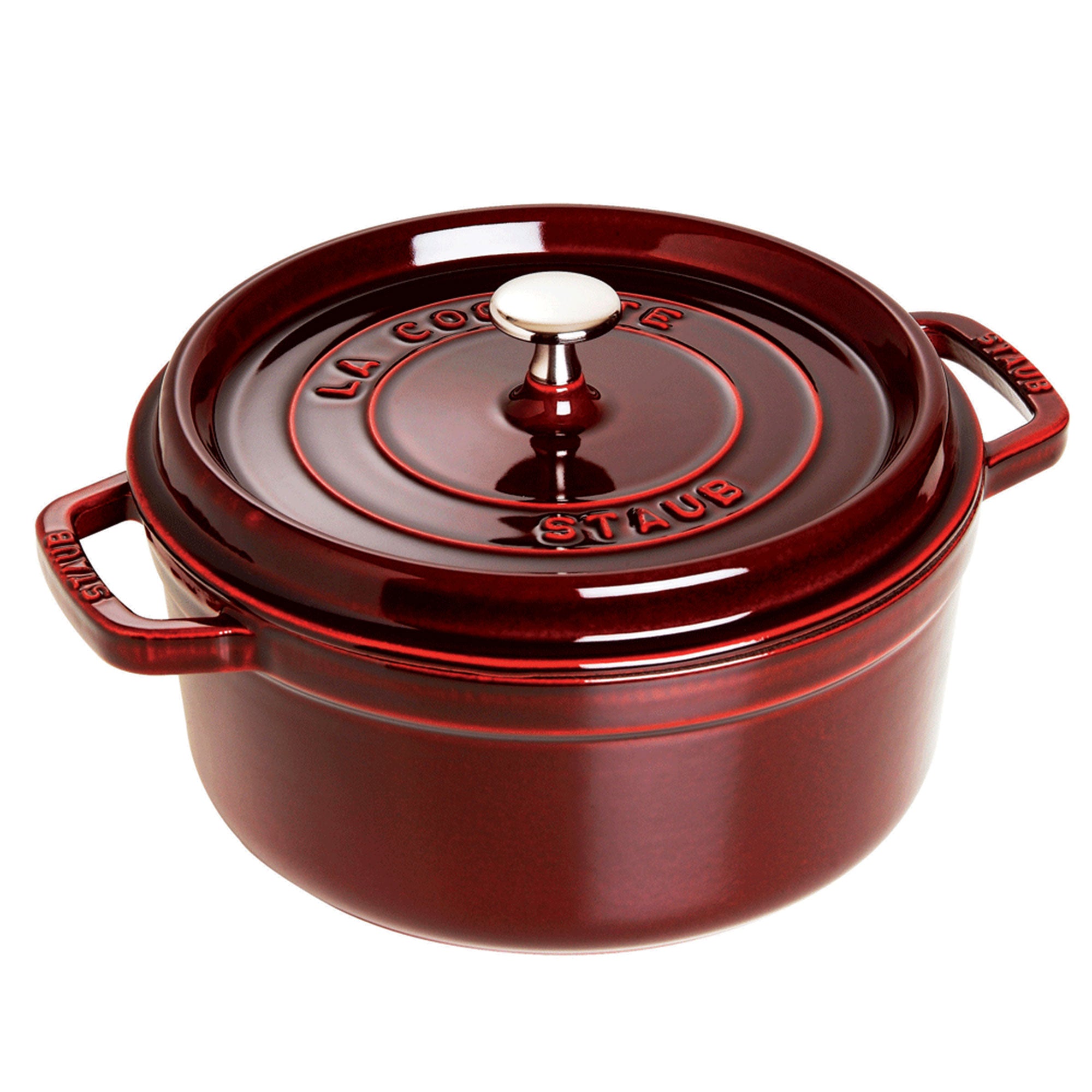 Cast Iron 5.5-qt Round Cocotte in Grenadine