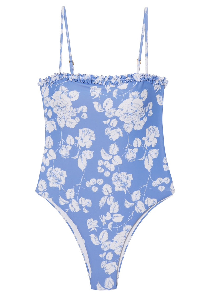 OTM Exclusive: Caroline One-Piece In Blue Floral