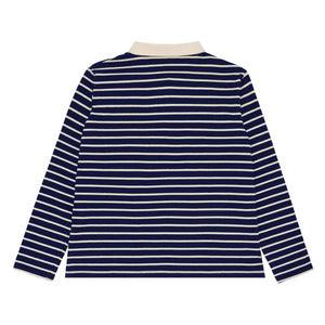 Women’s Navy Stripe Rugby Shirt