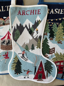 Ski Slopes Stitched Stocking