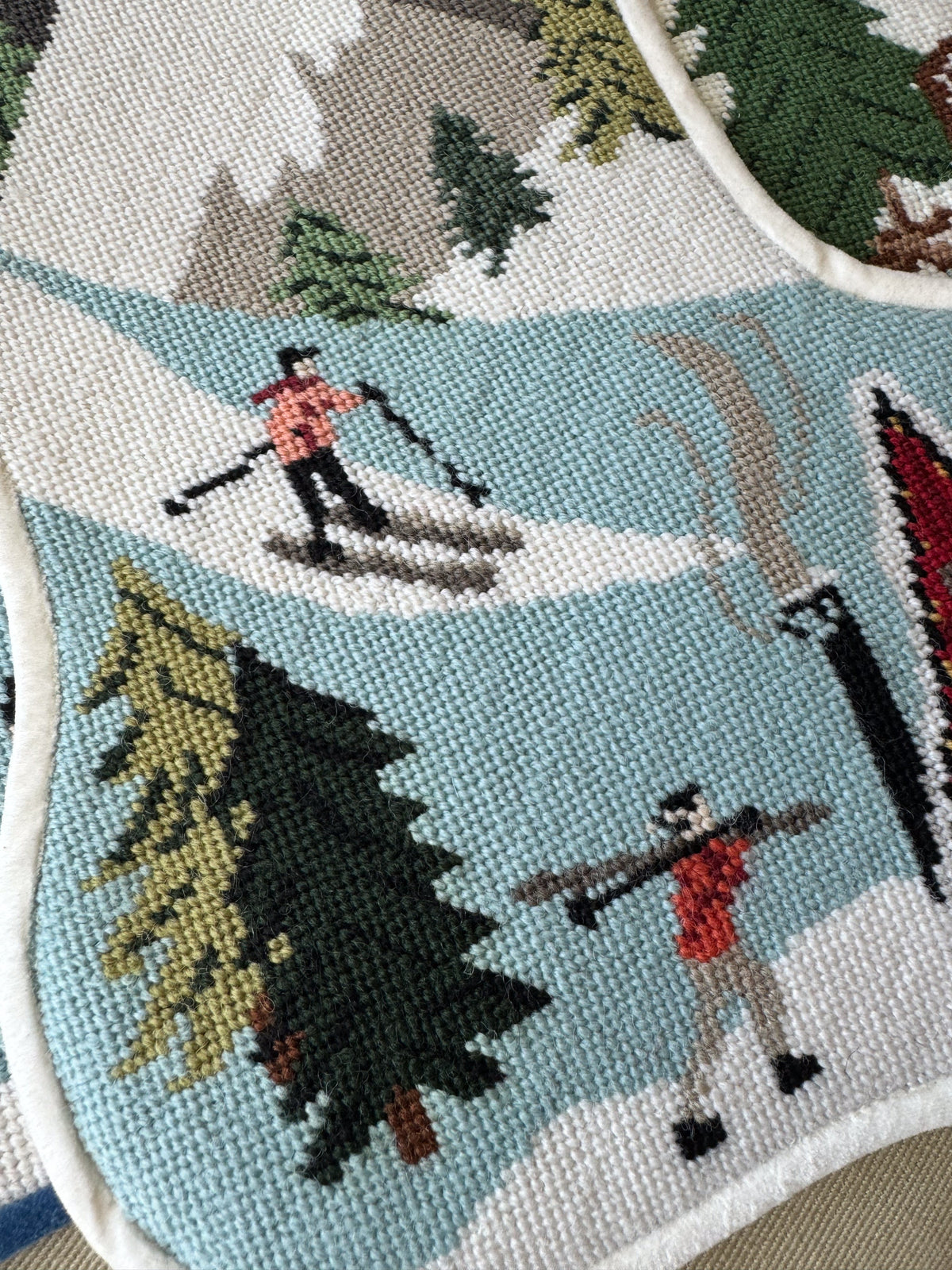 Ski Slopes Stitched Stocking