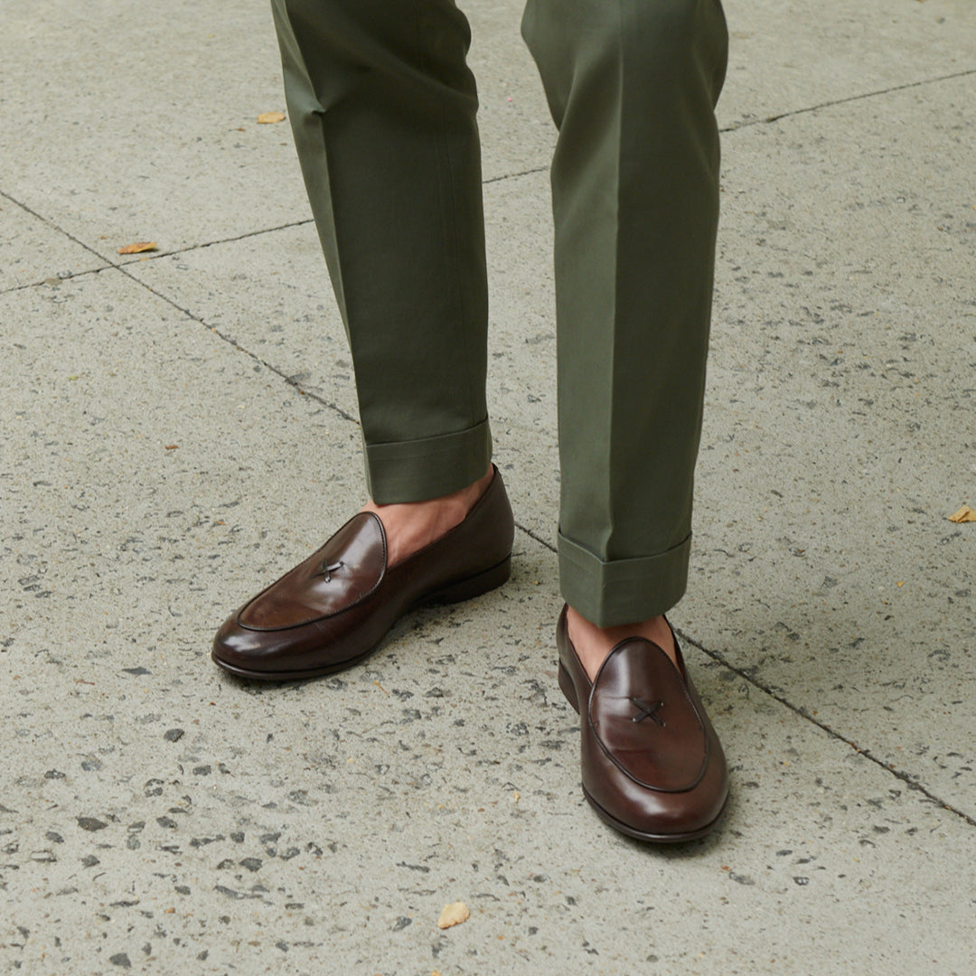 Men's Brown Leather Milano Loafer