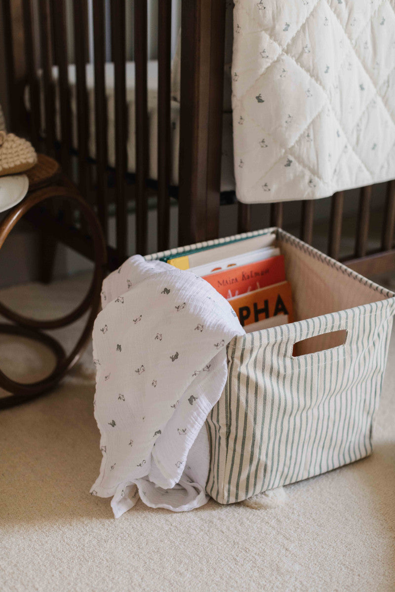 Printed Cube in Stripes Away Petal