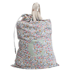 Storage Sack made with Liberty Fabric BETSY GREY - Coco & Wolf