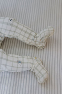 Striped Crib Sheet in Stripes Away Sea