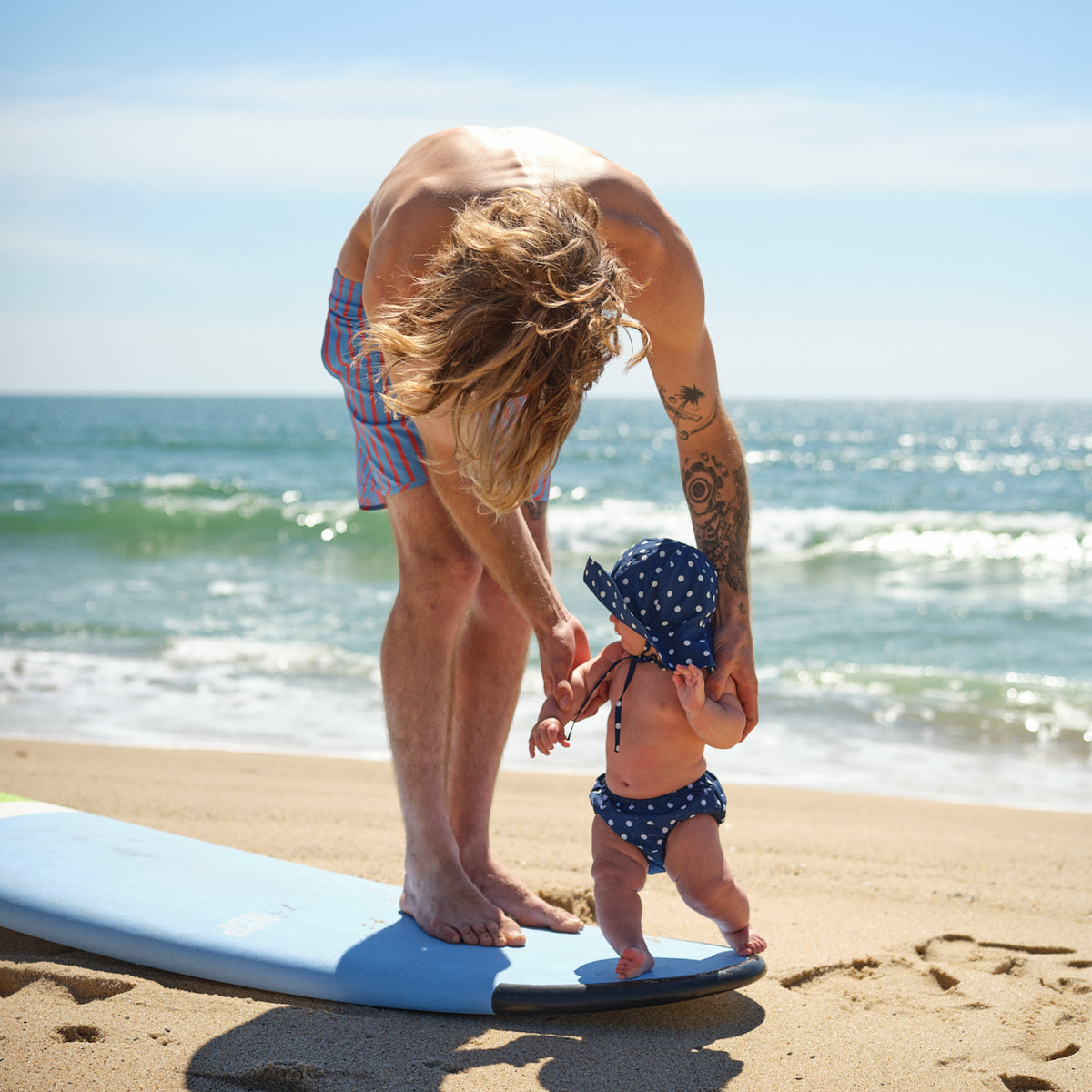 Baby Atlantic Dot Baby Sun Hat