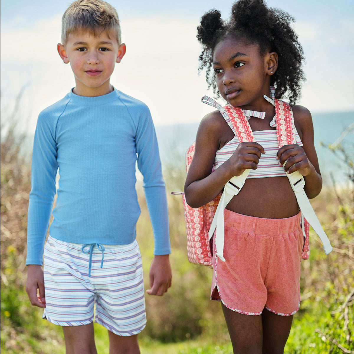 Boys Vintage Stripe Boardie