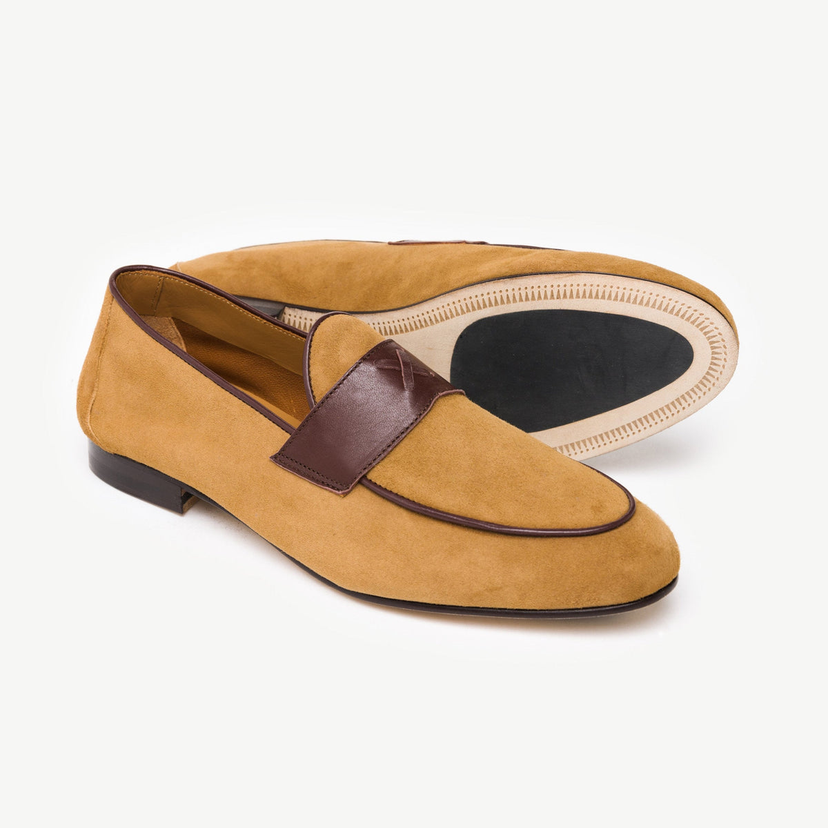 Men's Tan Suede Centesimo