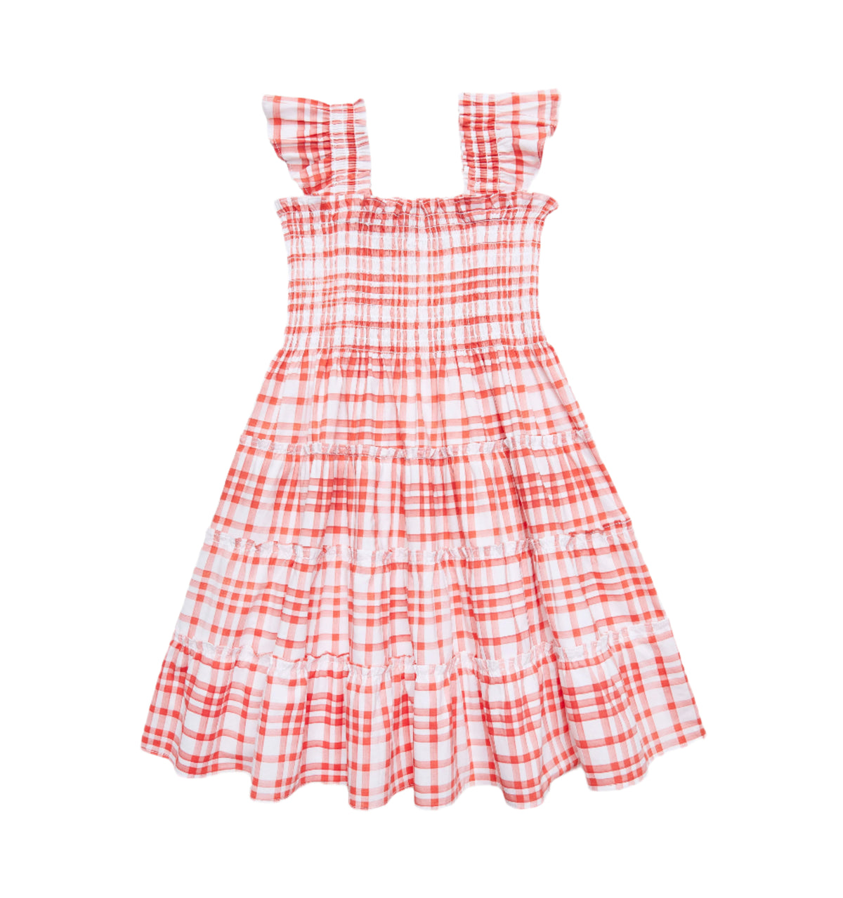 The Tiny Ellie Nap Dress in Cherry Watercolor Gingham
