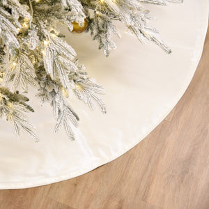 Ivory Velvet Tree Skirt