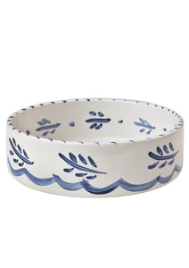 Blue and White Dog Bowl, Large