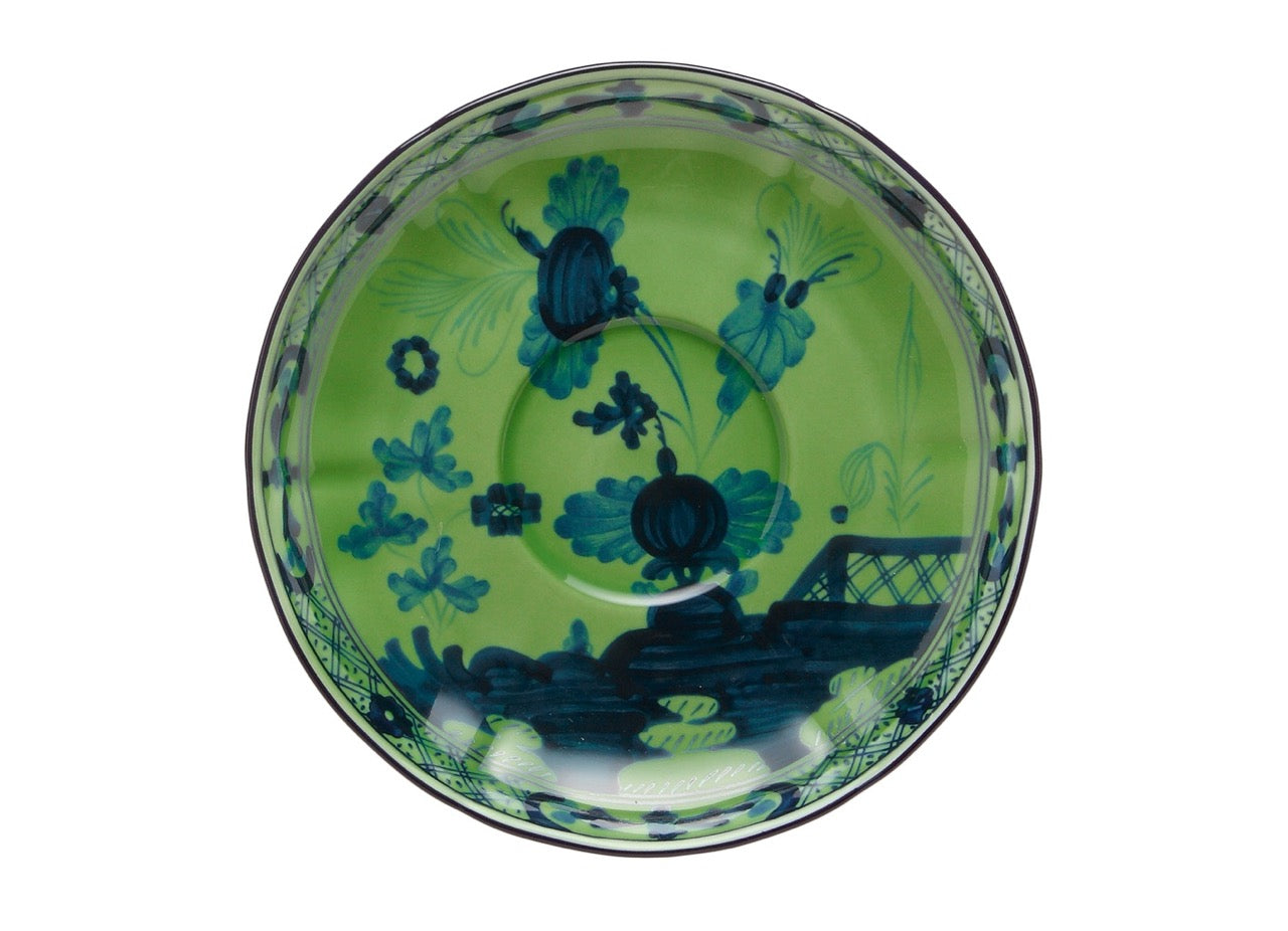 Oriente Italiano Coffee Saucer in Malachite