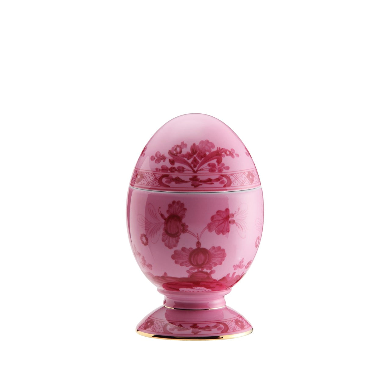 Oriente Italiano Large Egg With Cover in Porpora