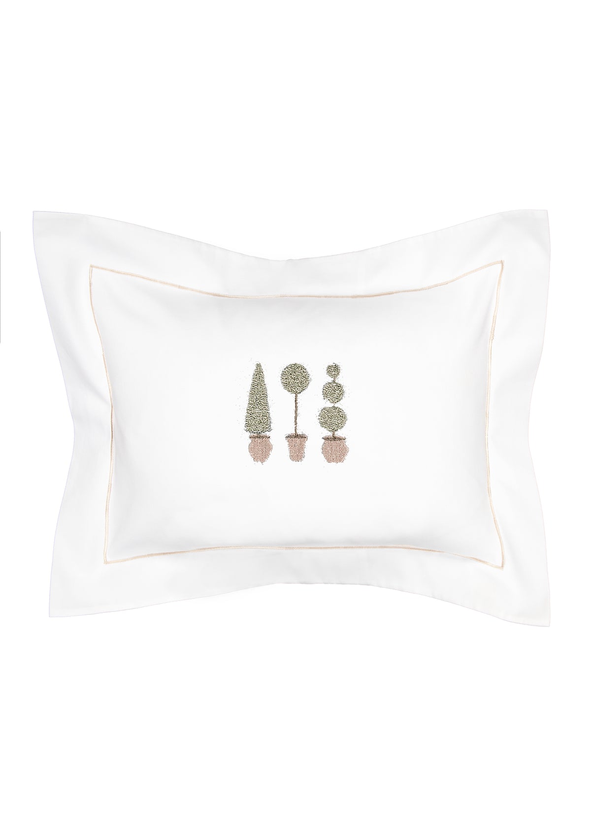 Cotton Percale Boudoir Pillow Cover