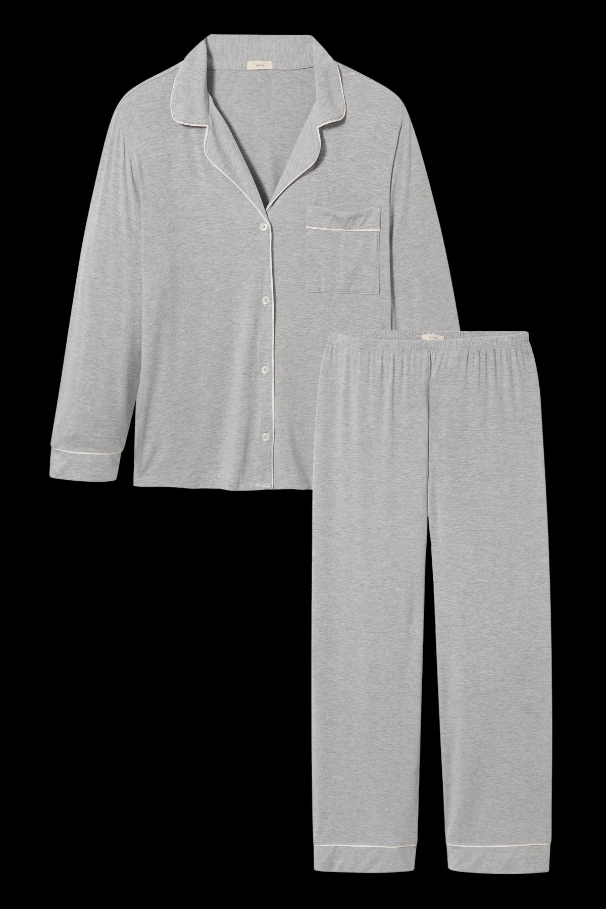 Gisele Long PJ Set in Heather Grey/Sorbet