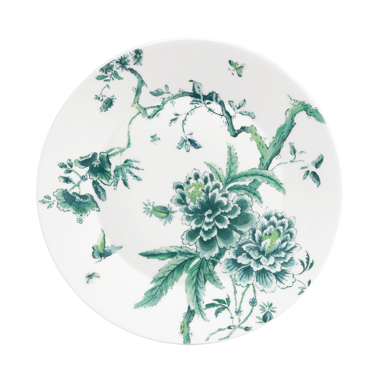 Chinoiserie White Dinner Plate 11"