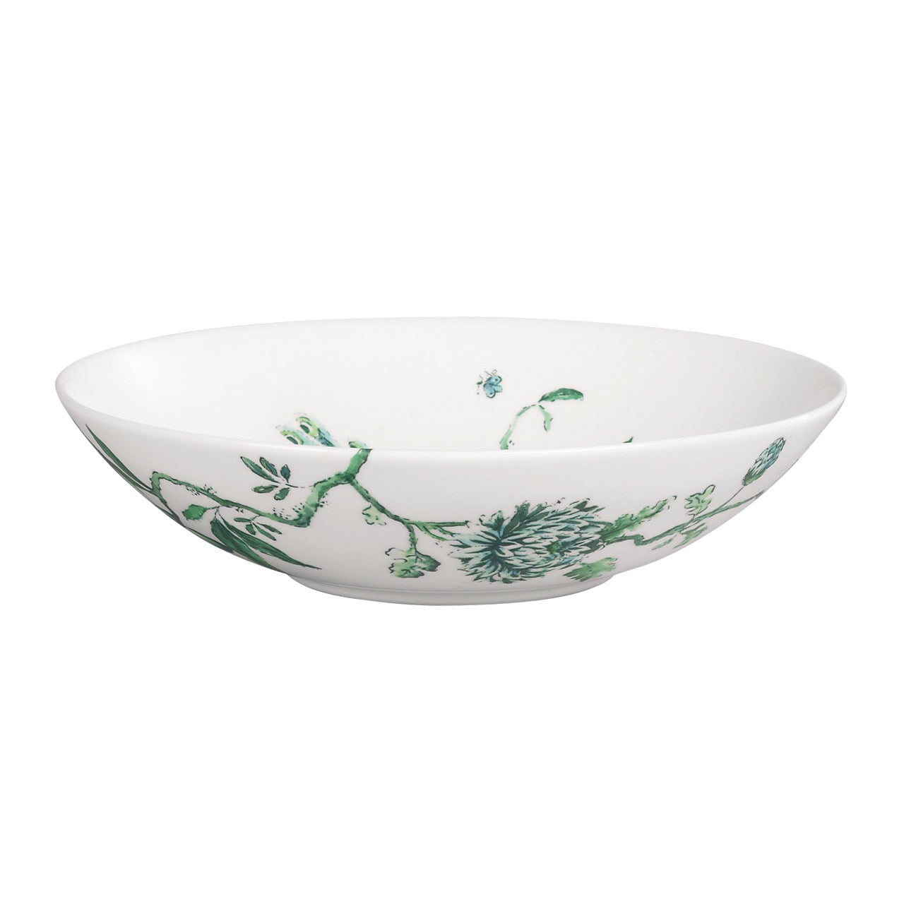 Chinoiserie White Soup Plate 9"