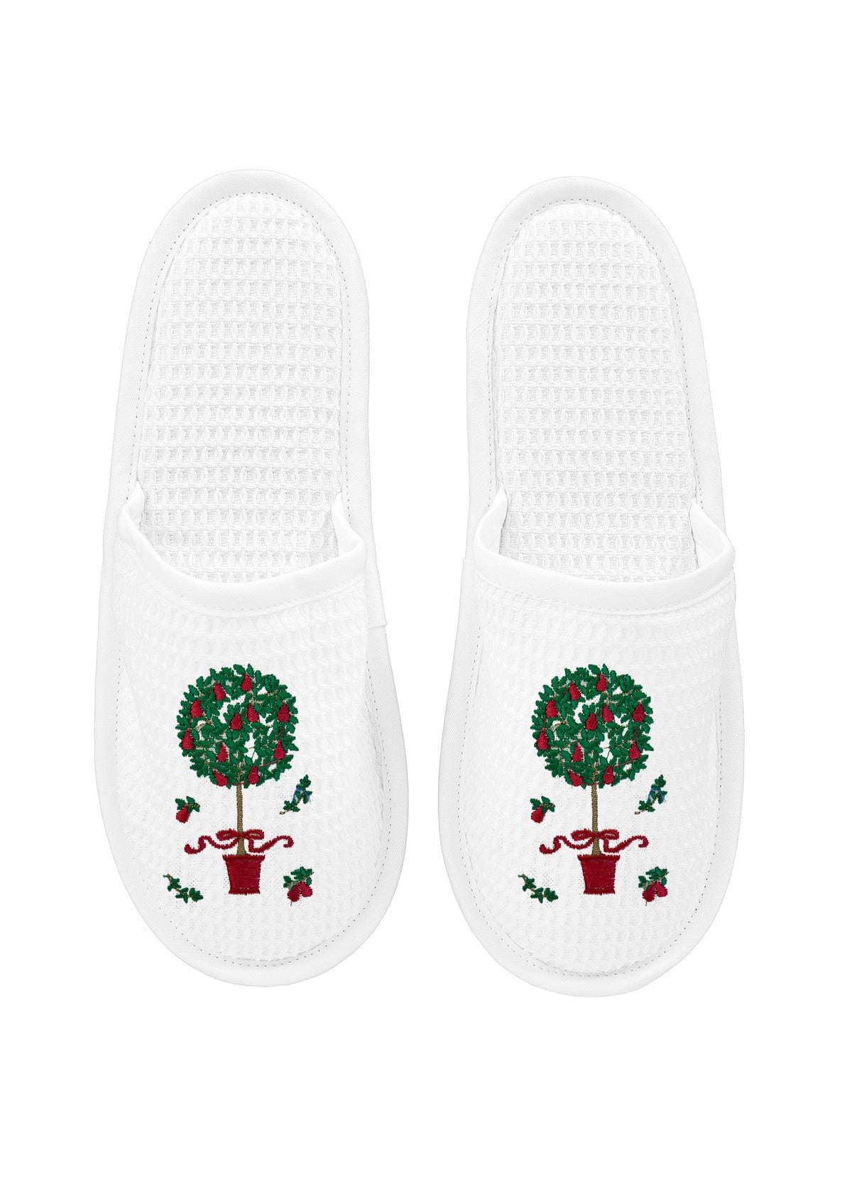 Slippers White Waffle