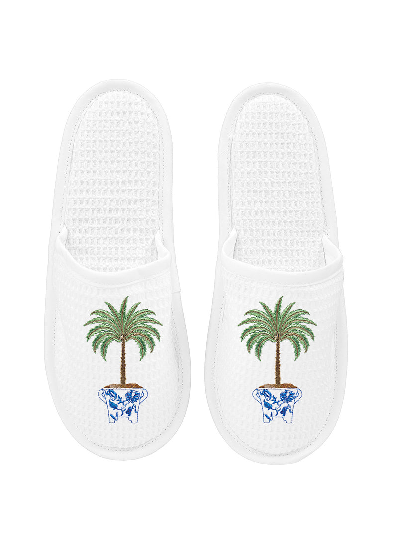 Slippers White Waffle