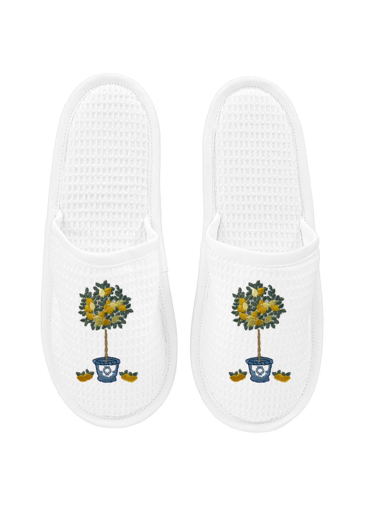 Slippers White Waffle