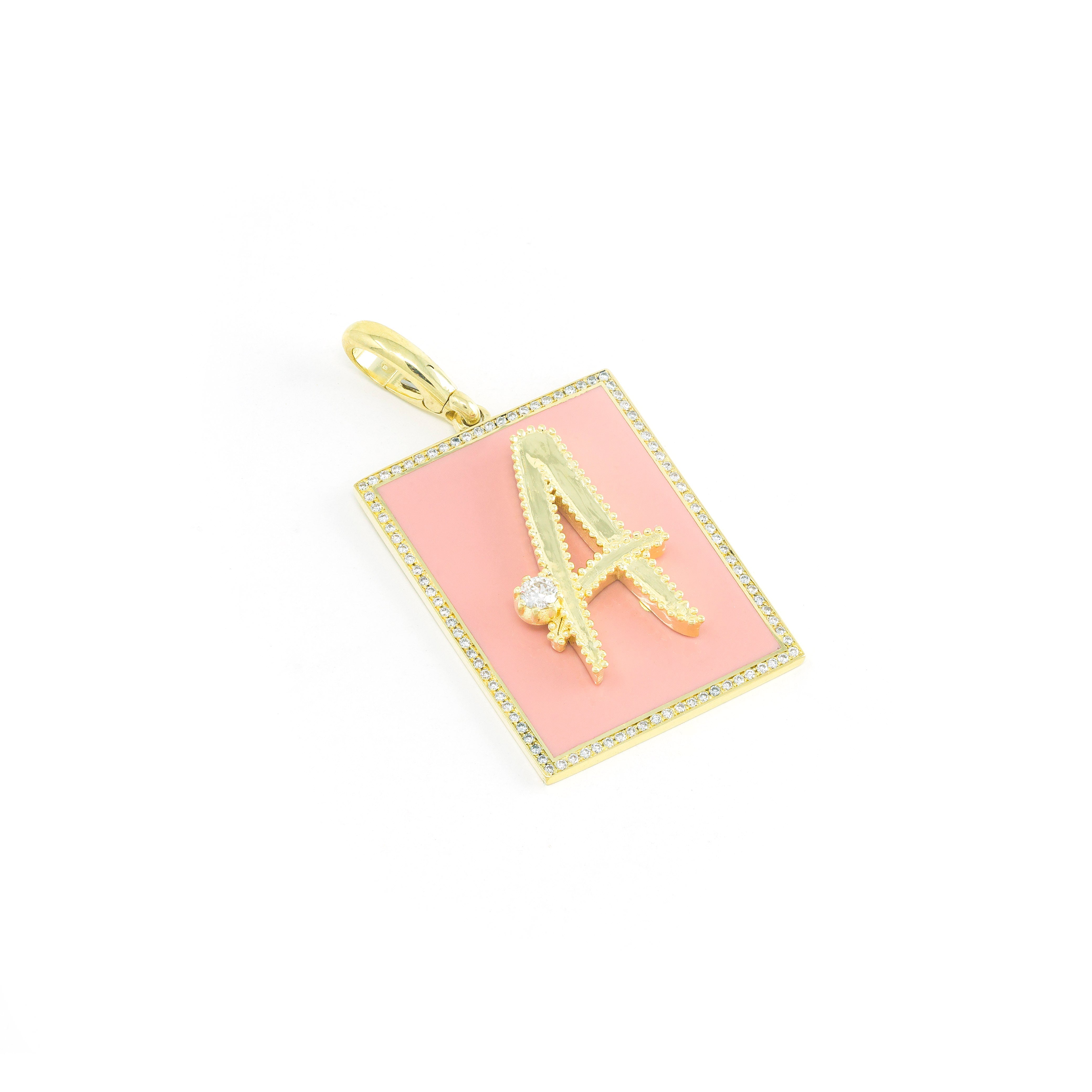 Framed Initial Charm