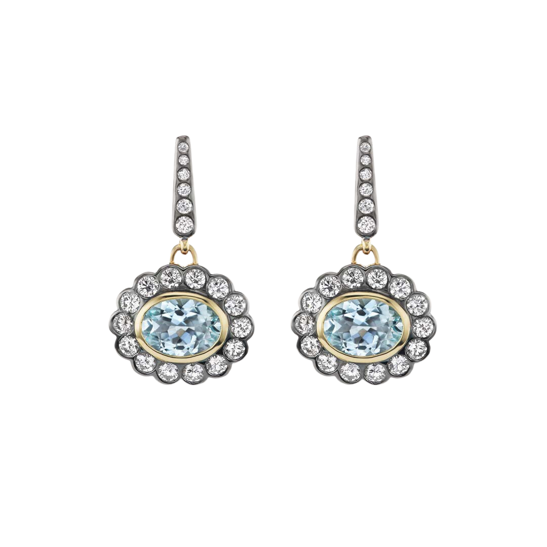 Lexie Earrings in Aquamarine