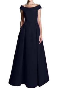 Silk Faille Off-The-Shoulder Ball Gown