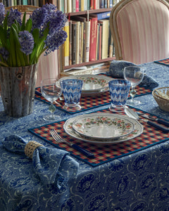 Capri Placemat, Red and Blue