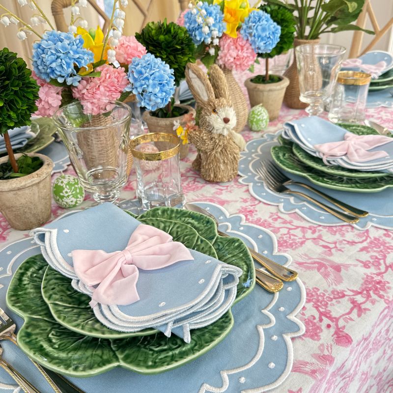 Pink Easter Tablecloth