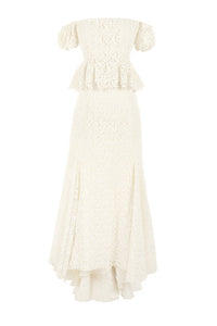 brock collection over the moon alexandra guipure lace skirt