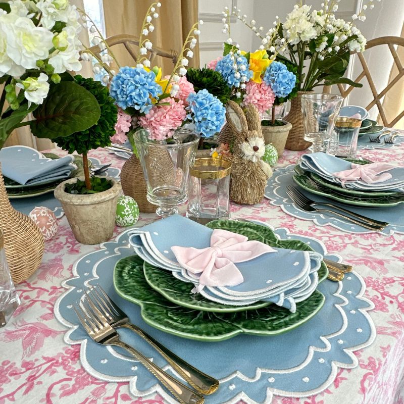 Pink Easter Tablecloth