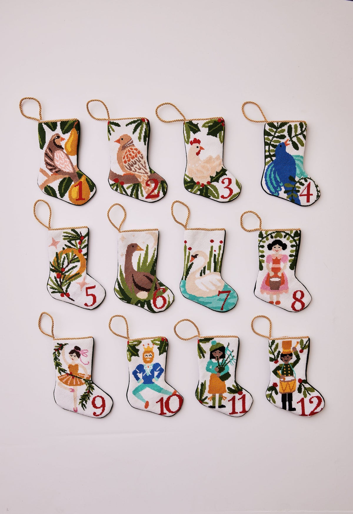 12 Days of Christmas Bauble Stocking, Full Set