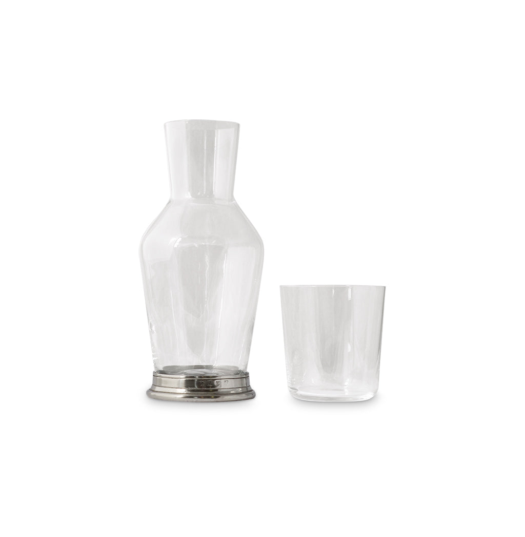 Bedside Carafe and Tumbler, Set of 2