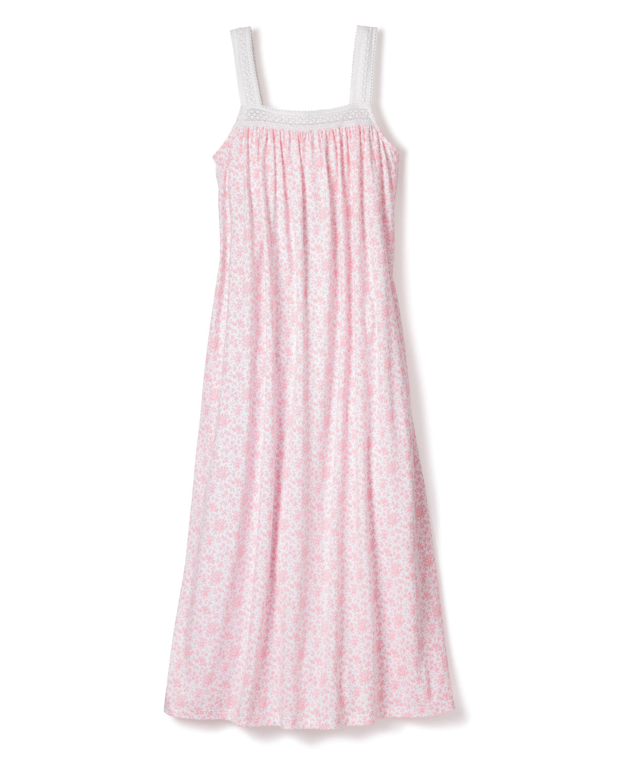 Women’s Luxe Pima Cotton Pink Sussex Camille Nightgown