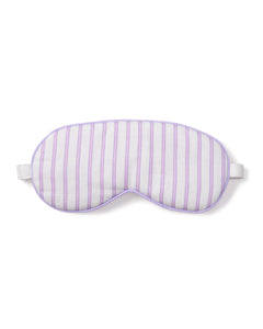 Adult Lavender French Ticking Traditional Sleep Mask