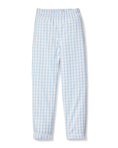 Children’s Light Blue Gingham Pajama Pants